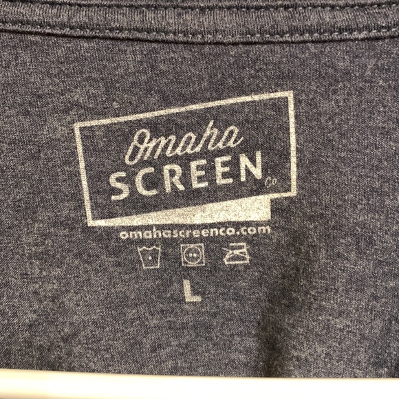 Mens size large tee, The Good Life, with state of Nebraska on the front print - Picture 3 of 3